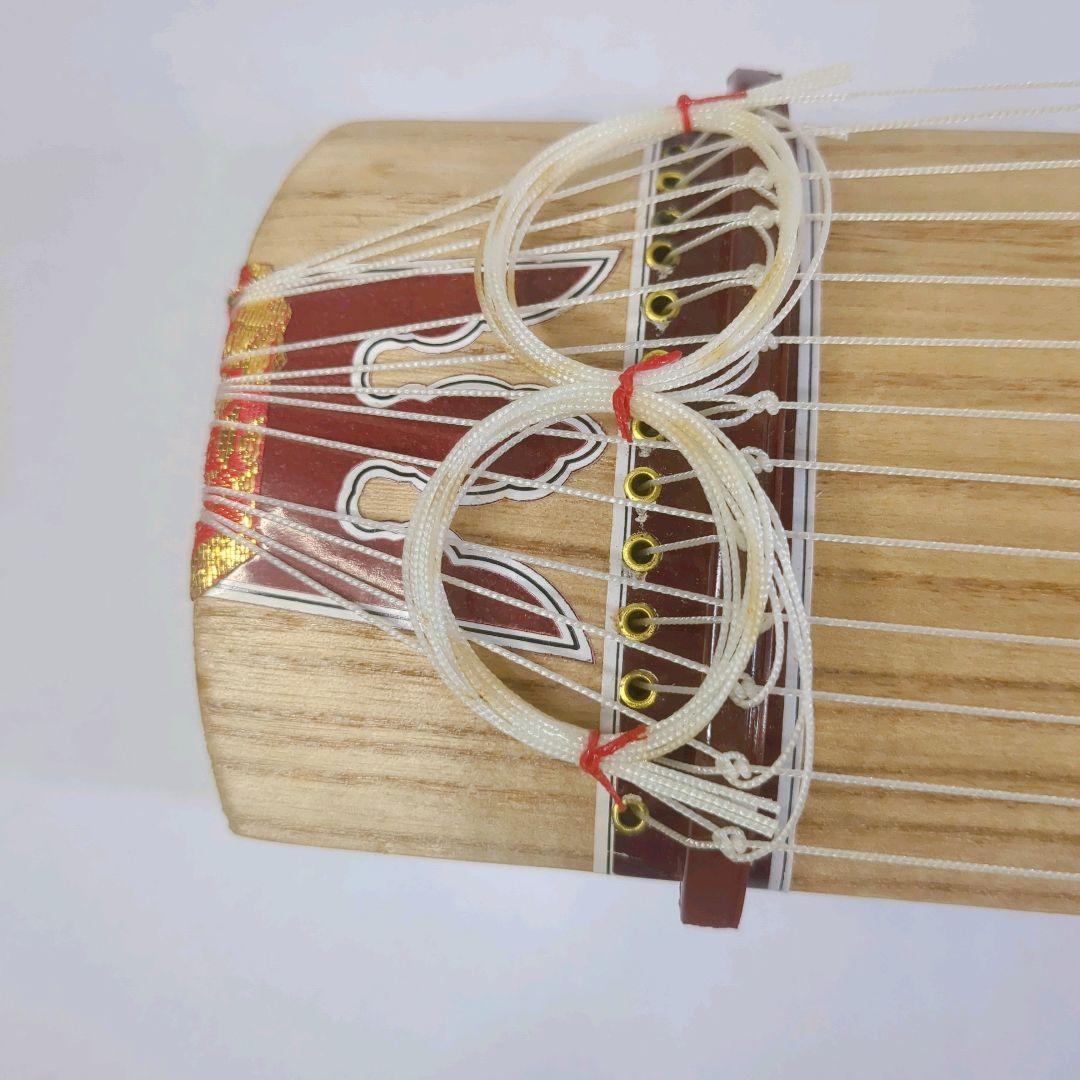 【美品】ミニ琴 全長約42cm 短琴 和楽器 13弦 お筝 お琴
