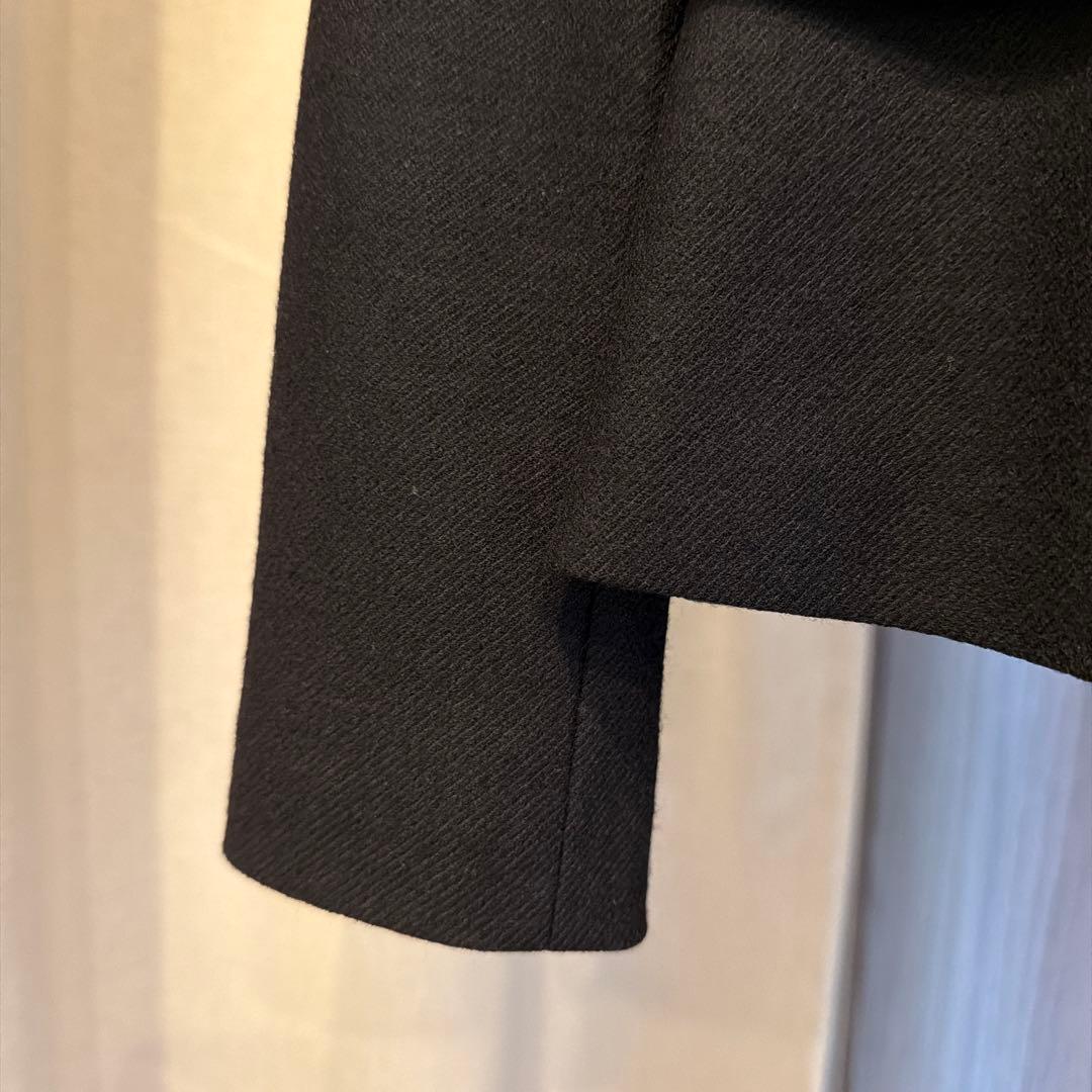 に*ん様 超美品 クリーニング済み anayiノーカラージャケット 黒 ペプラム