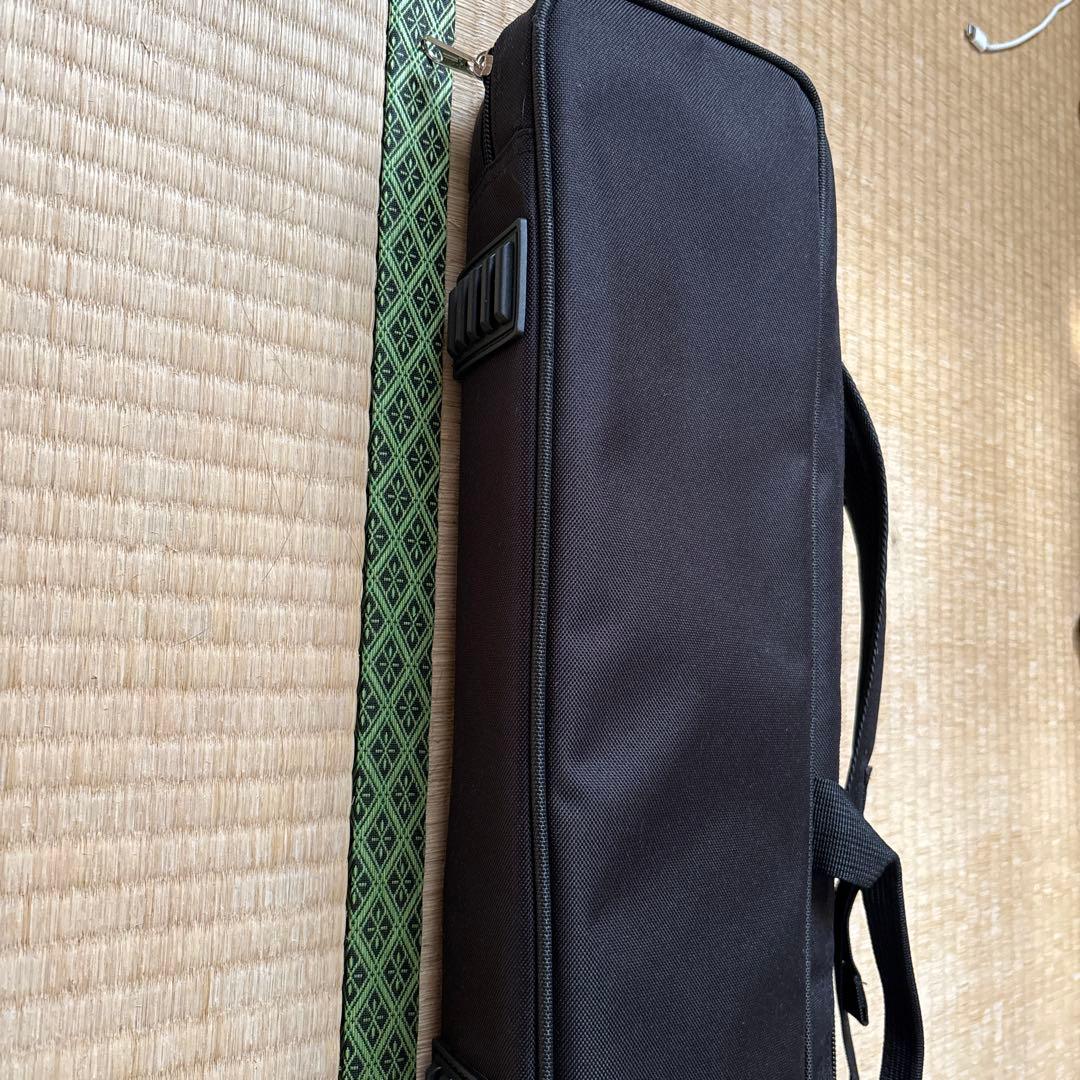 篠笛ケース　7本収納　黒
