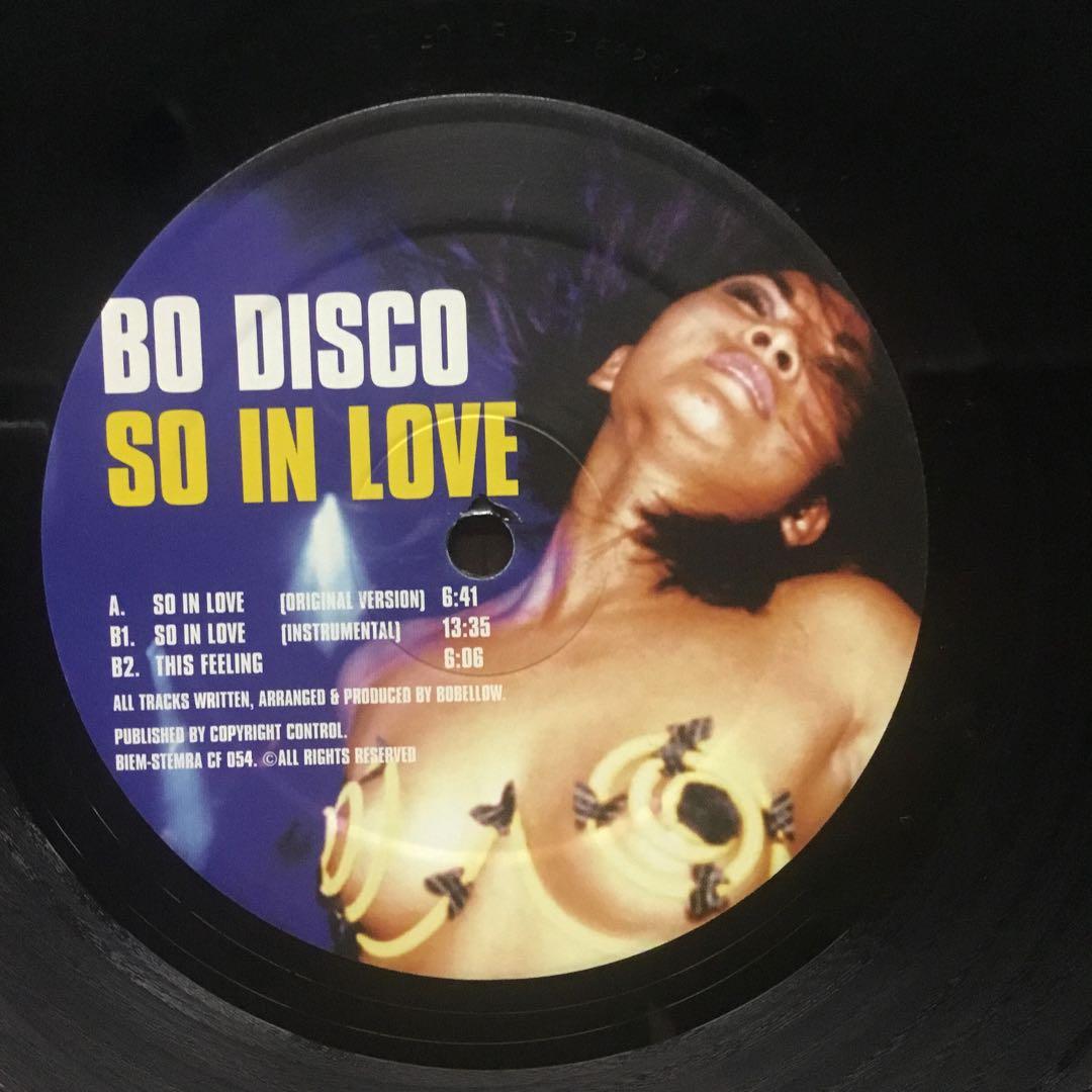 洋楽レコード　BO DISCO SO IN LOVE WRRB