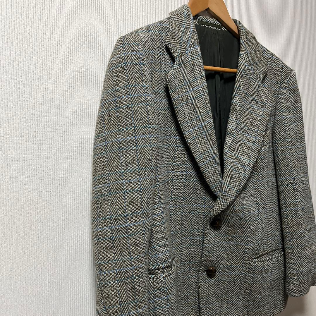 Harris Tweed 短丈　テーラードジャケット　90s vintage