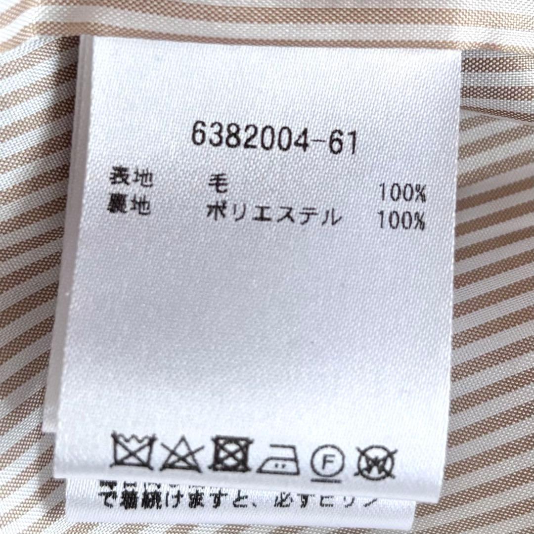 [未使用]TALBOTS タルボット♪ウールロングコート ノーカラー キャメル