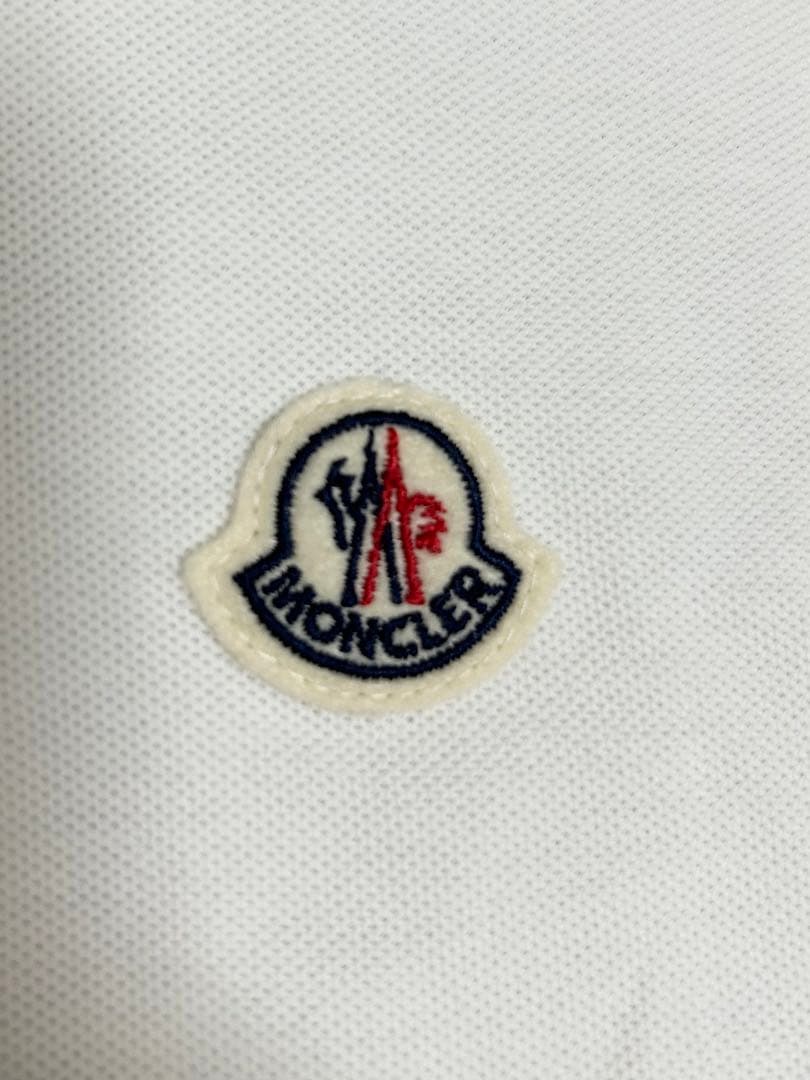 美品　MONCLER モンクレール　ポロシャツ xs 白　ホワイト