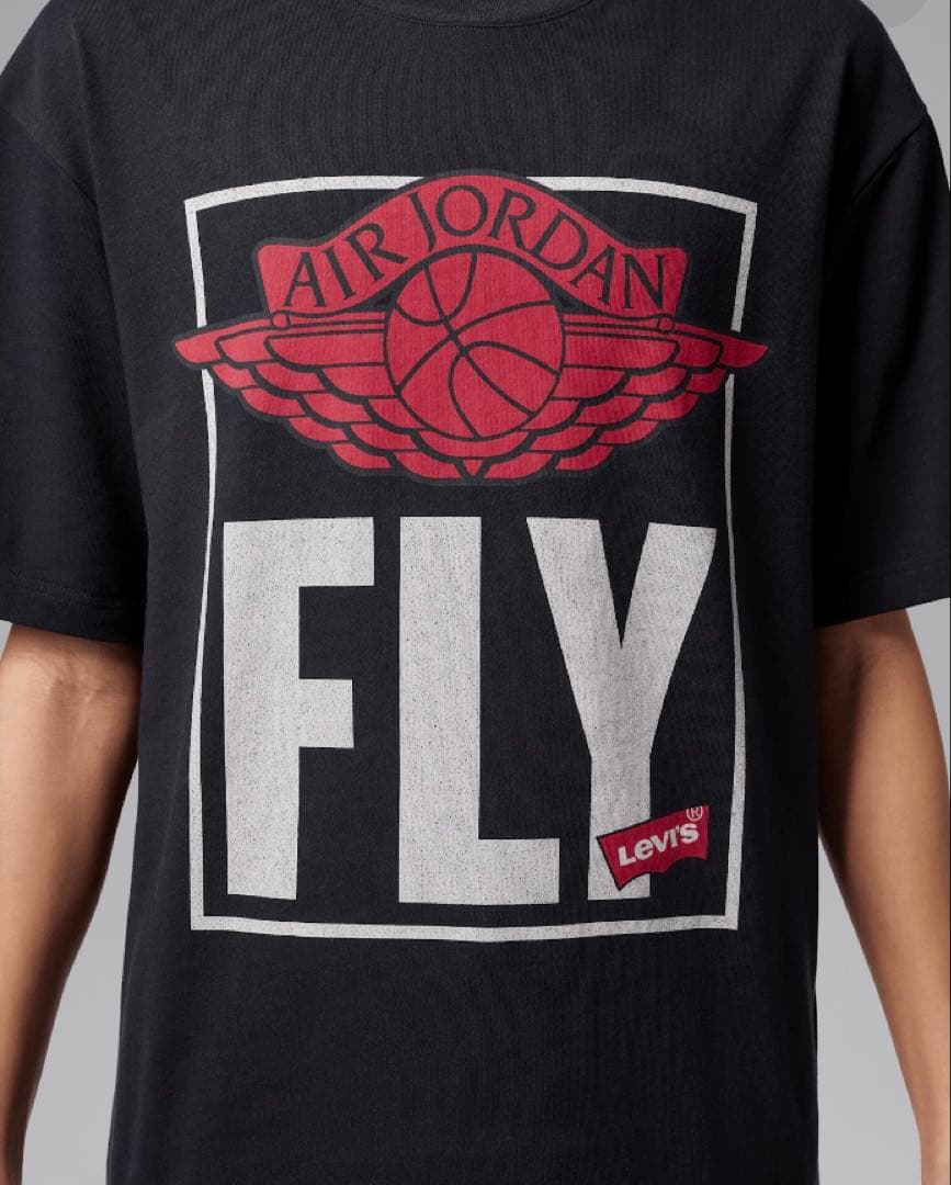 Nike Jordan x Levi’s®︎ Tシャツ ブラック Lサイズ