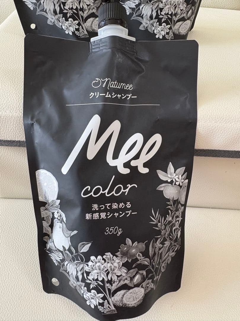 Mee color クリームシャンプー ダークブラウン 350g 3個セット