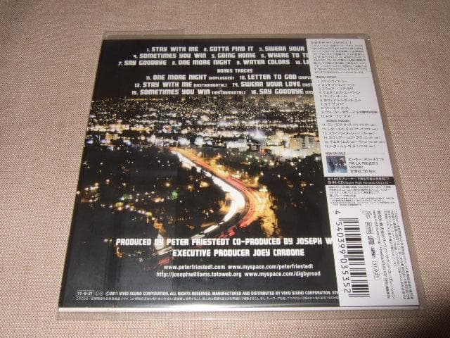 JOSEPH WILLIAMS,PETER FRIESTEDT,新品,紙ジャケ