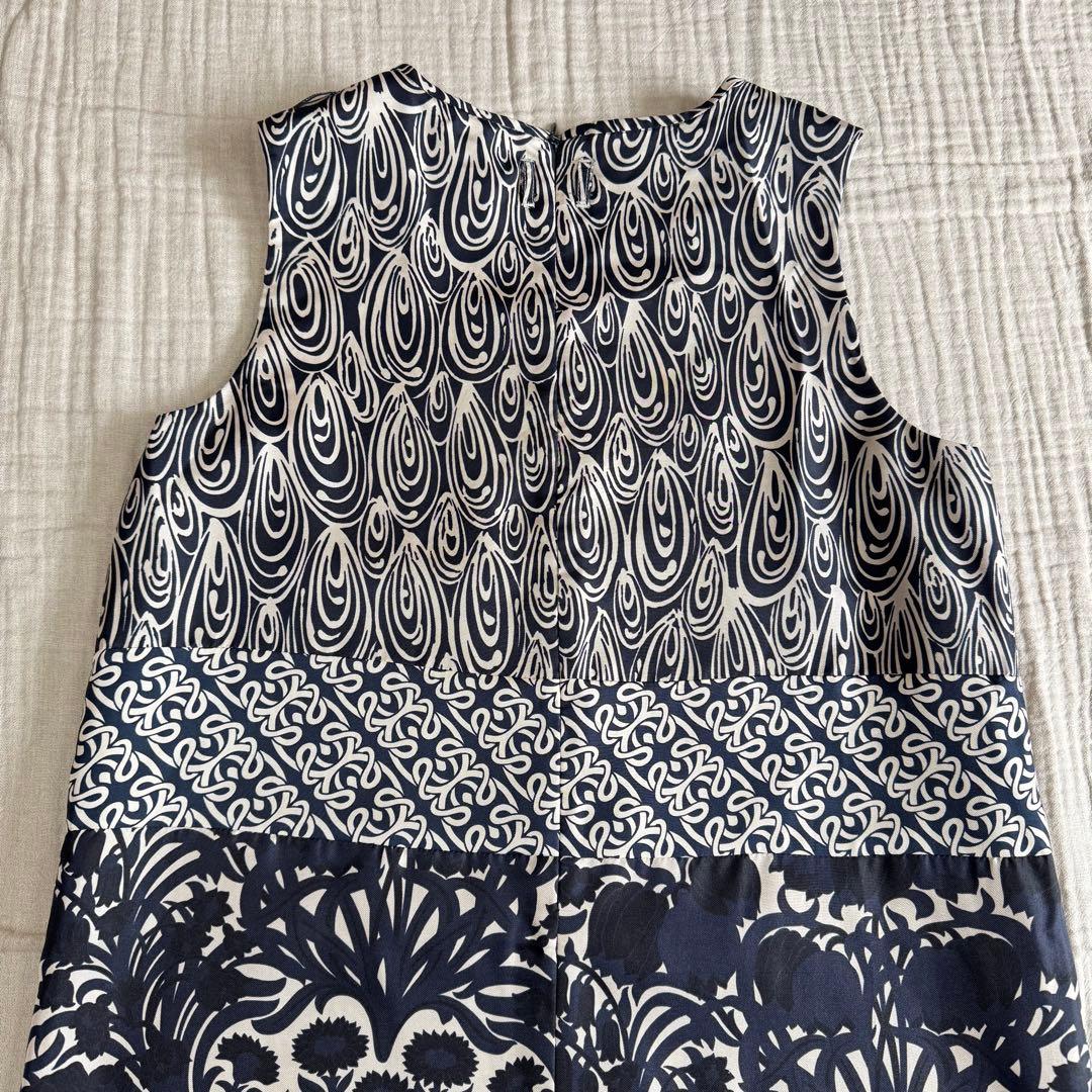 S Max Mara シルク100%ワンピース ノースリーブ ドレス 上品
