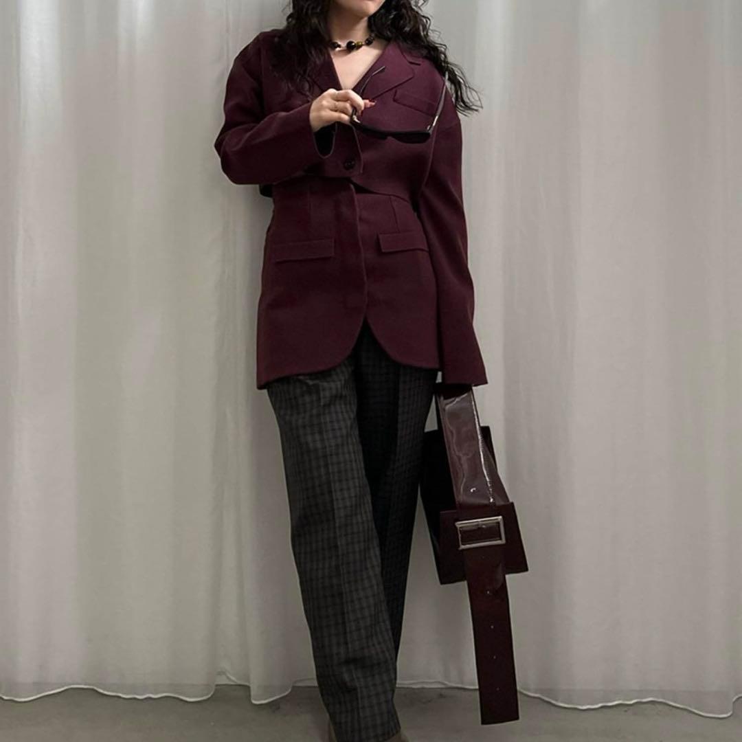 ジャケット・アウター Ameri Vintage JACKET SEPARATE KNIT TOP