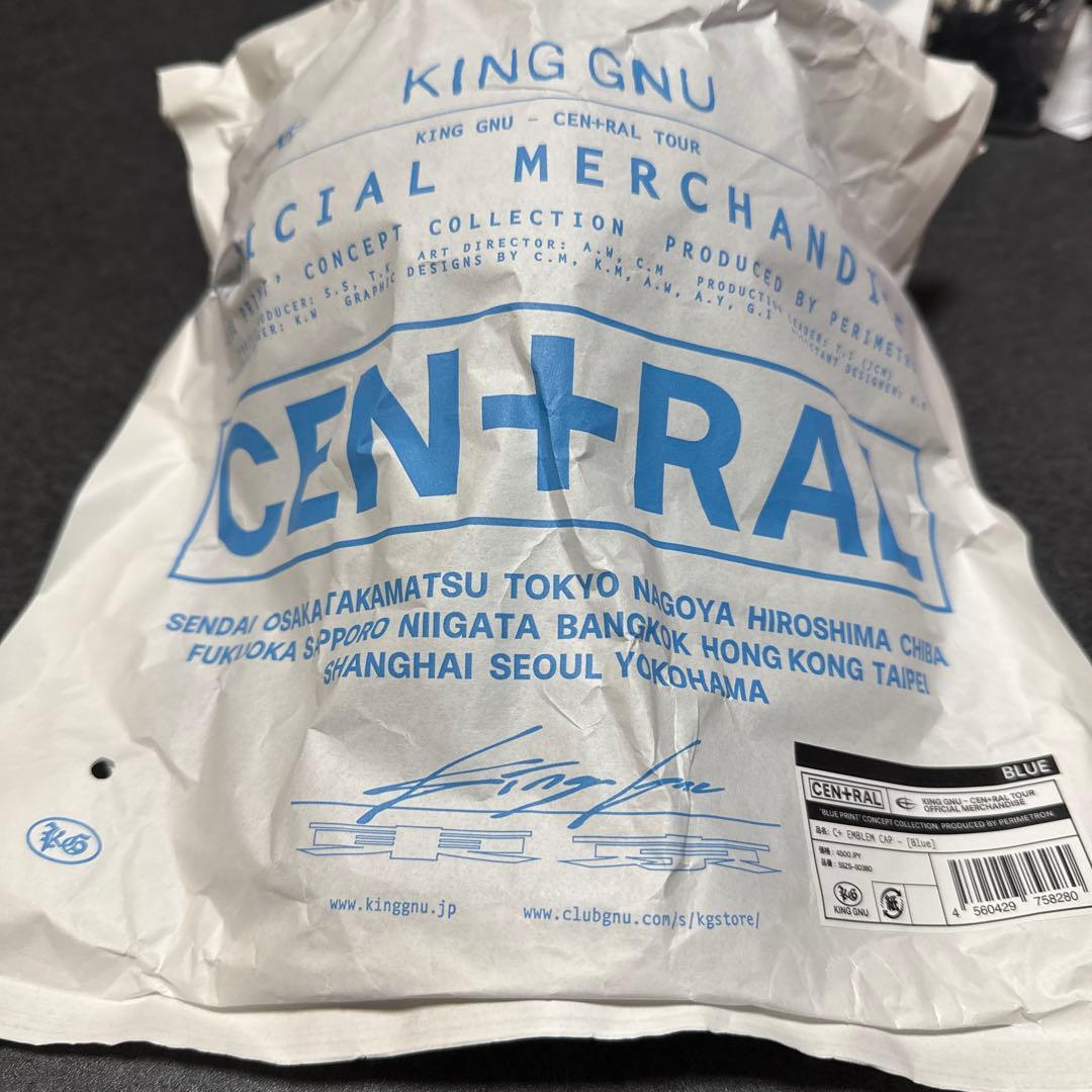 KINGGNU CEN＋RAL キャップ　Blue