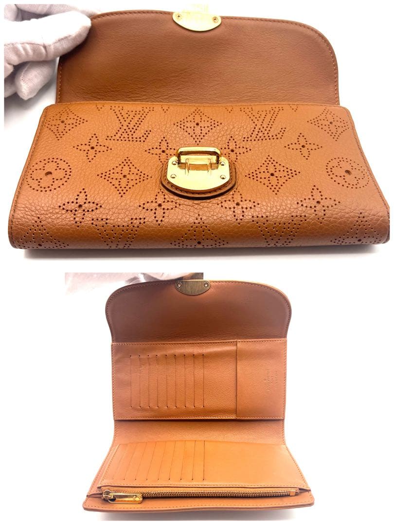 LOUIS VUITTON マヒナ ポルトフォイユアメリア コニャック