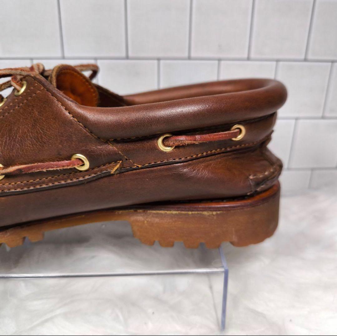 【Timberland】スリーアイクラシックラグ 28 デッキシューズ モカシン
