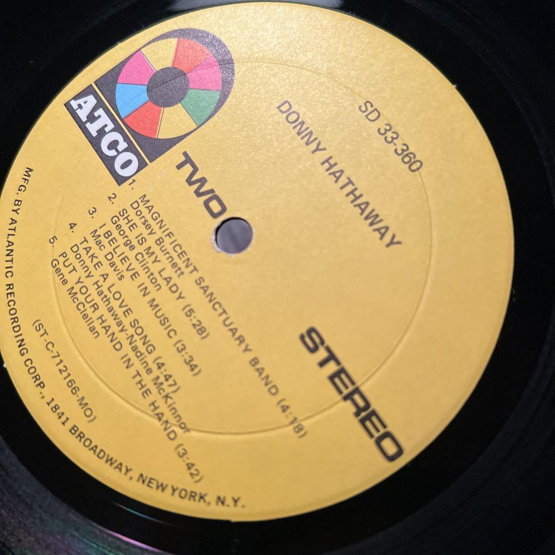 レコード　usオリジナル donny hathaway LP ダニーハサウェイ