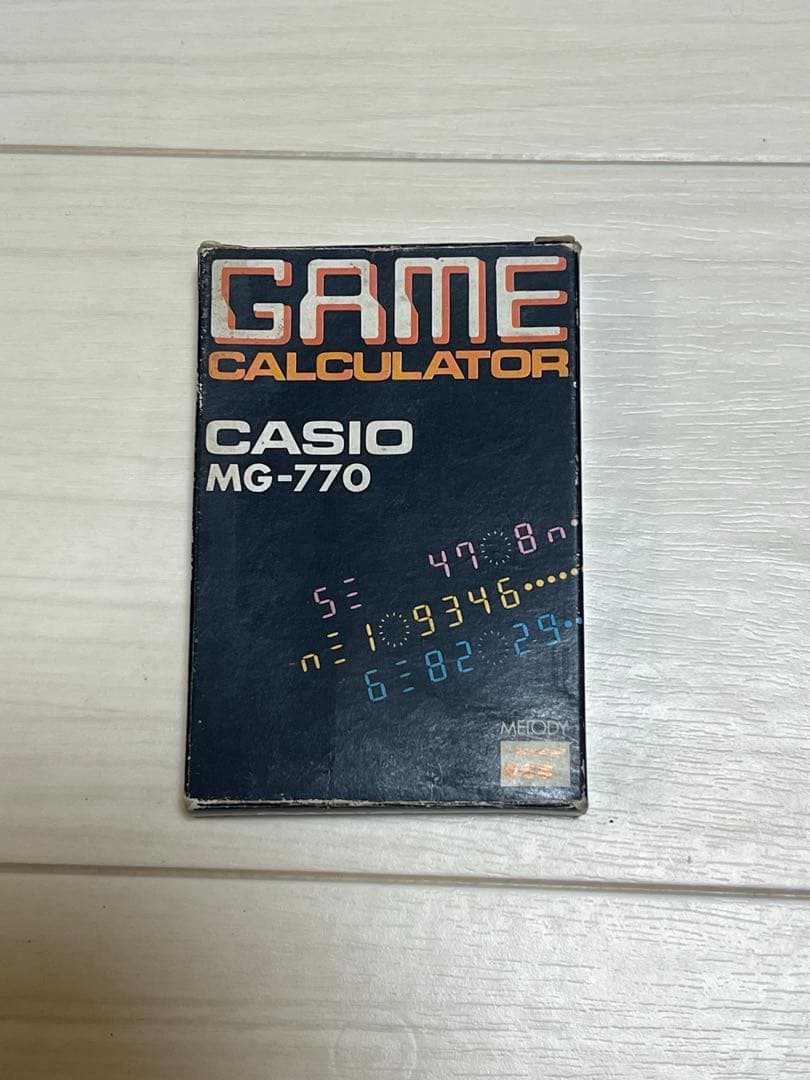 超希少CASIO ゲーム電卓　MG-770