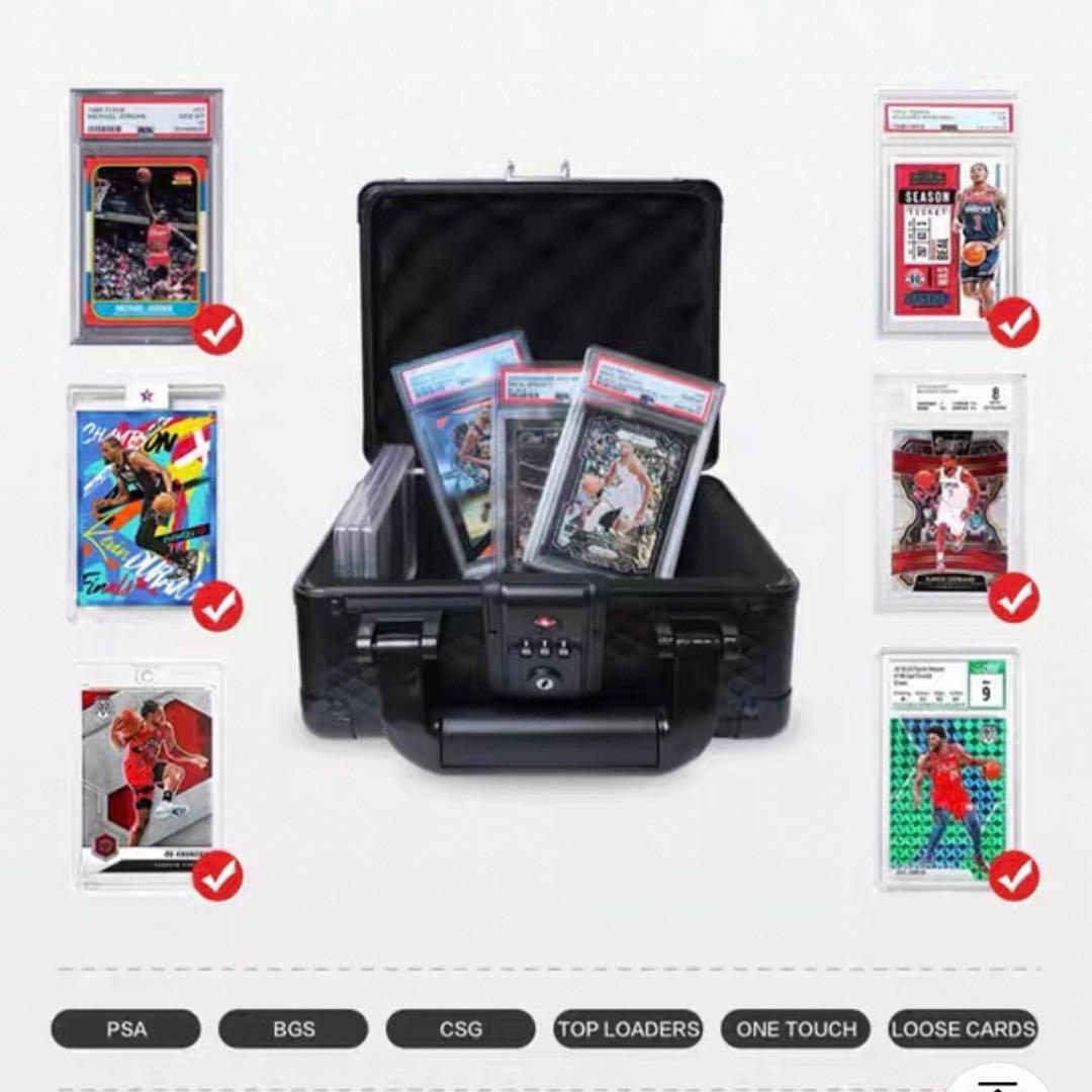 PSA BGS 鑑定済み用 アタッシュケース ストレージボックス アルミ製　青