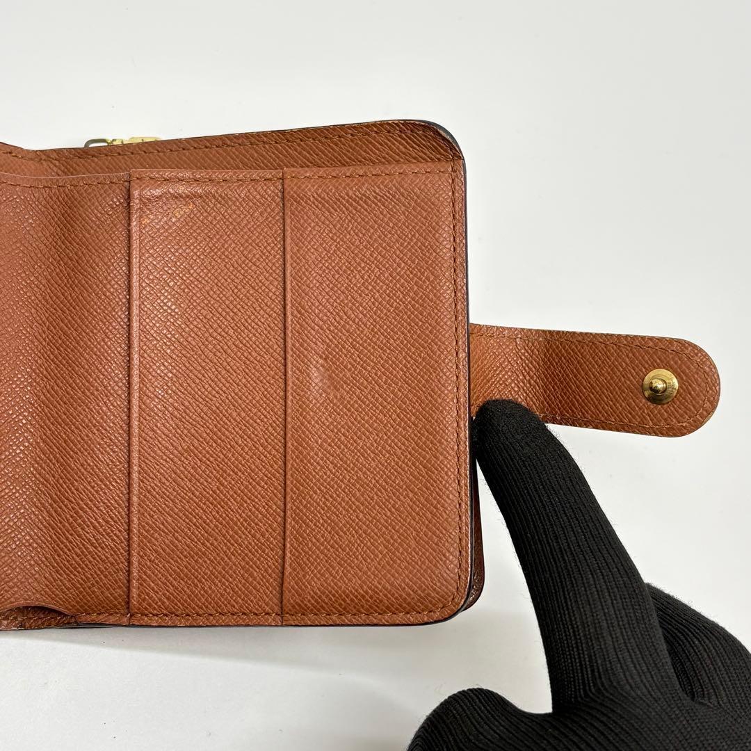 ルイヴィトン　折り財布　モノグラム　コンパクトウォレット
