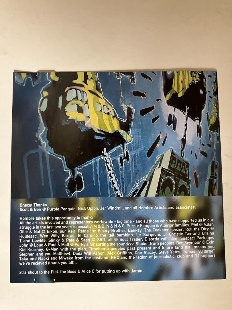 One Cut Hombre mix CD Banksy バンクシ―