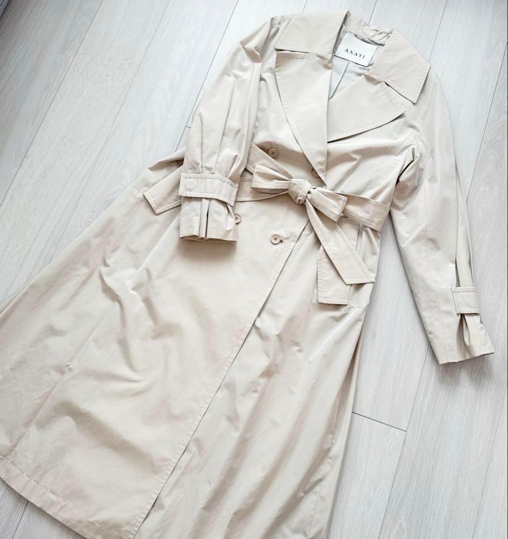 新品タグ付き♡ ANAYI アナイ ライトシャンタンドレスコート 36
