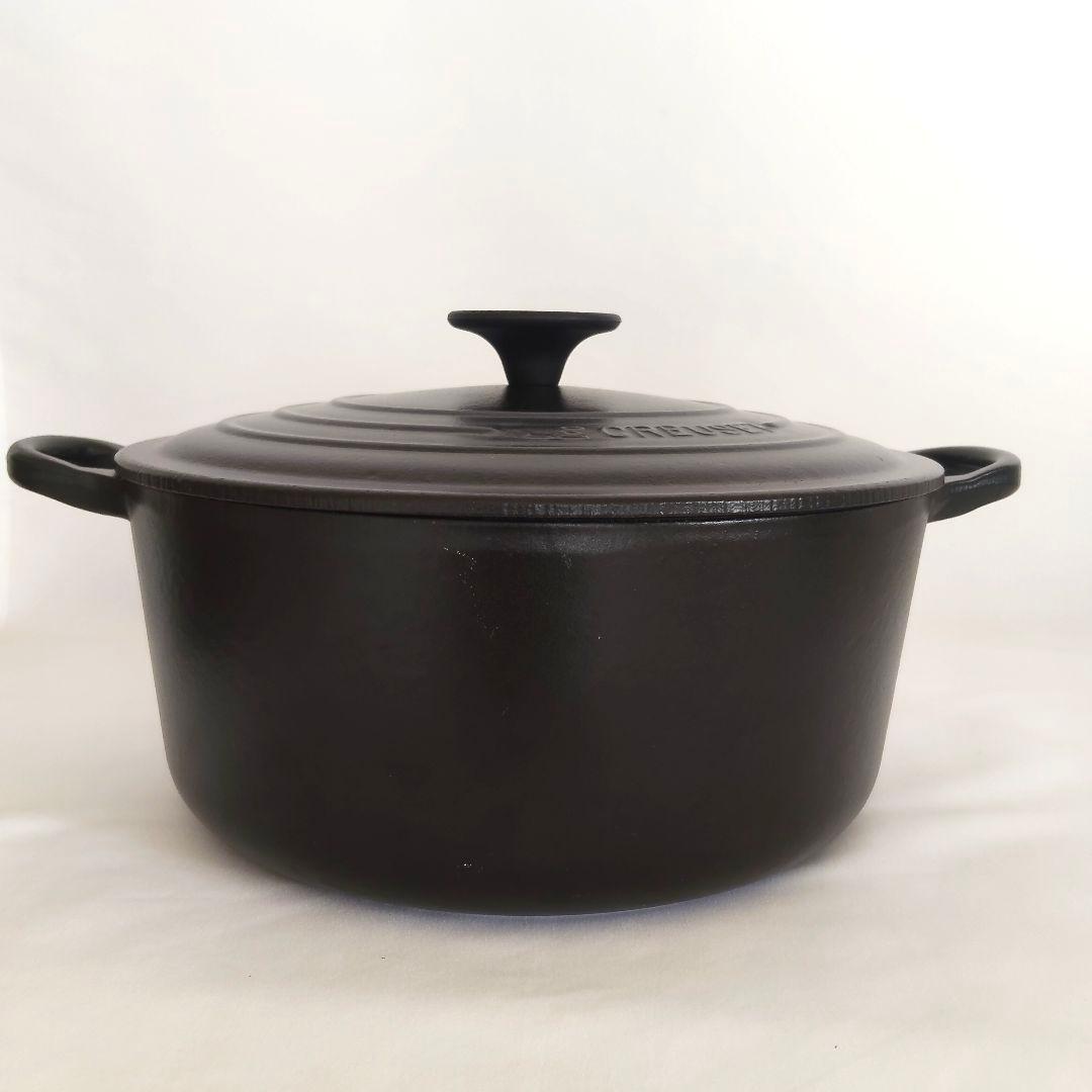 ル・クルーゼ ココットロンド 24cm マットブラック