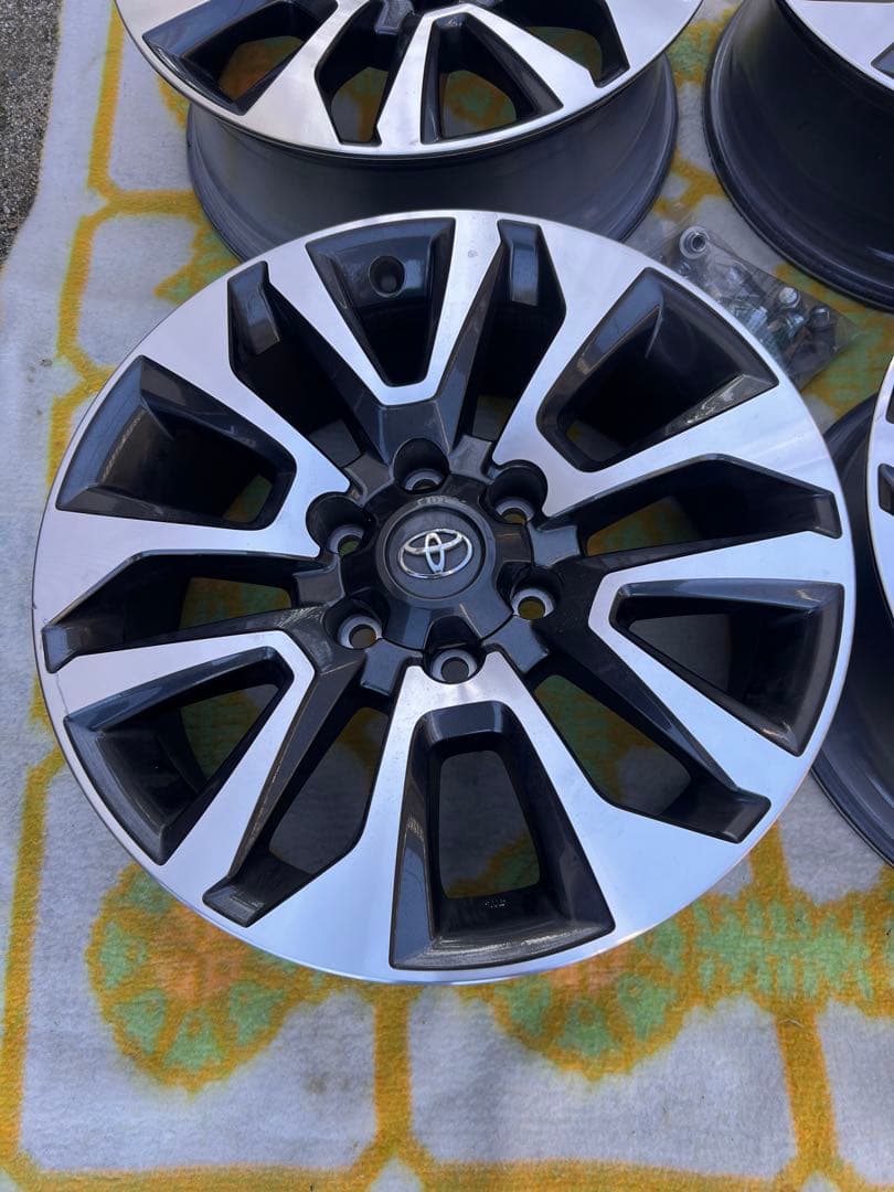 ランクルプラド TRJ150W 後期 純正 アルミホイール×4本 19インチ