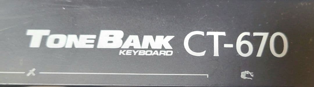 CASIOキーボードTONEBank　CT670 ,STRICHスタンド