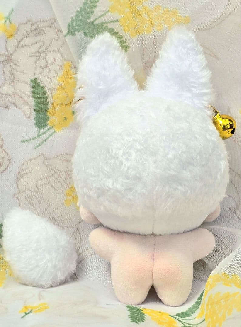 自作 無属性 ぬいぐるみ 白狐くん 10cm