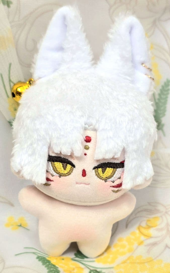 自作 無属性 ぬいぐるみ 白狐くん 10cm