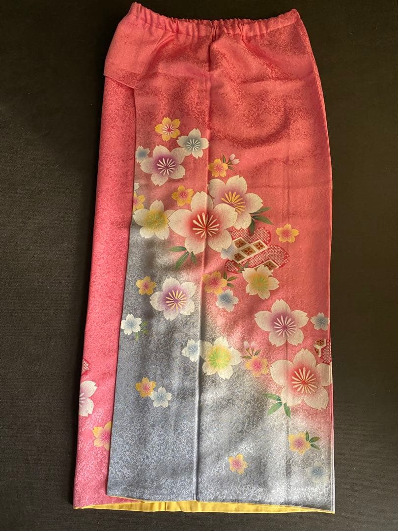 二部式振り袖　ピンク　桜