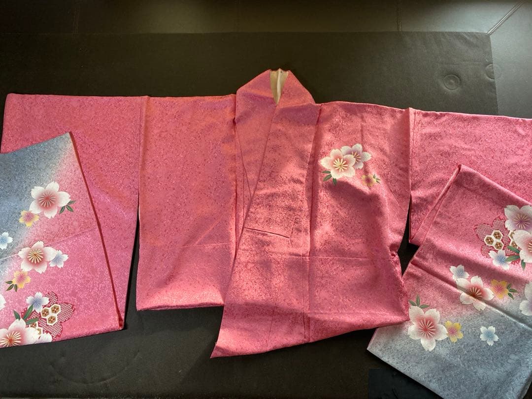 二部式振り袖　ピンク　桜