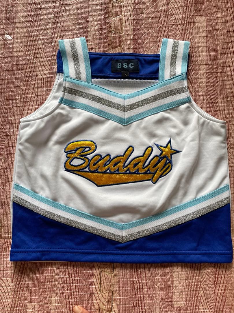 【トップス新品】【スカート3ヶ月使用】Buddyのチアユニフォーム上下