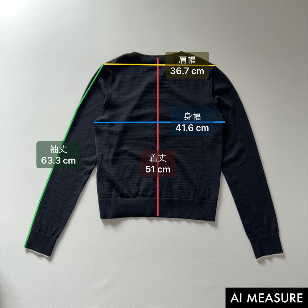美品✨FOXEY フォクシー ウール100％ カーディガン ブラック 40