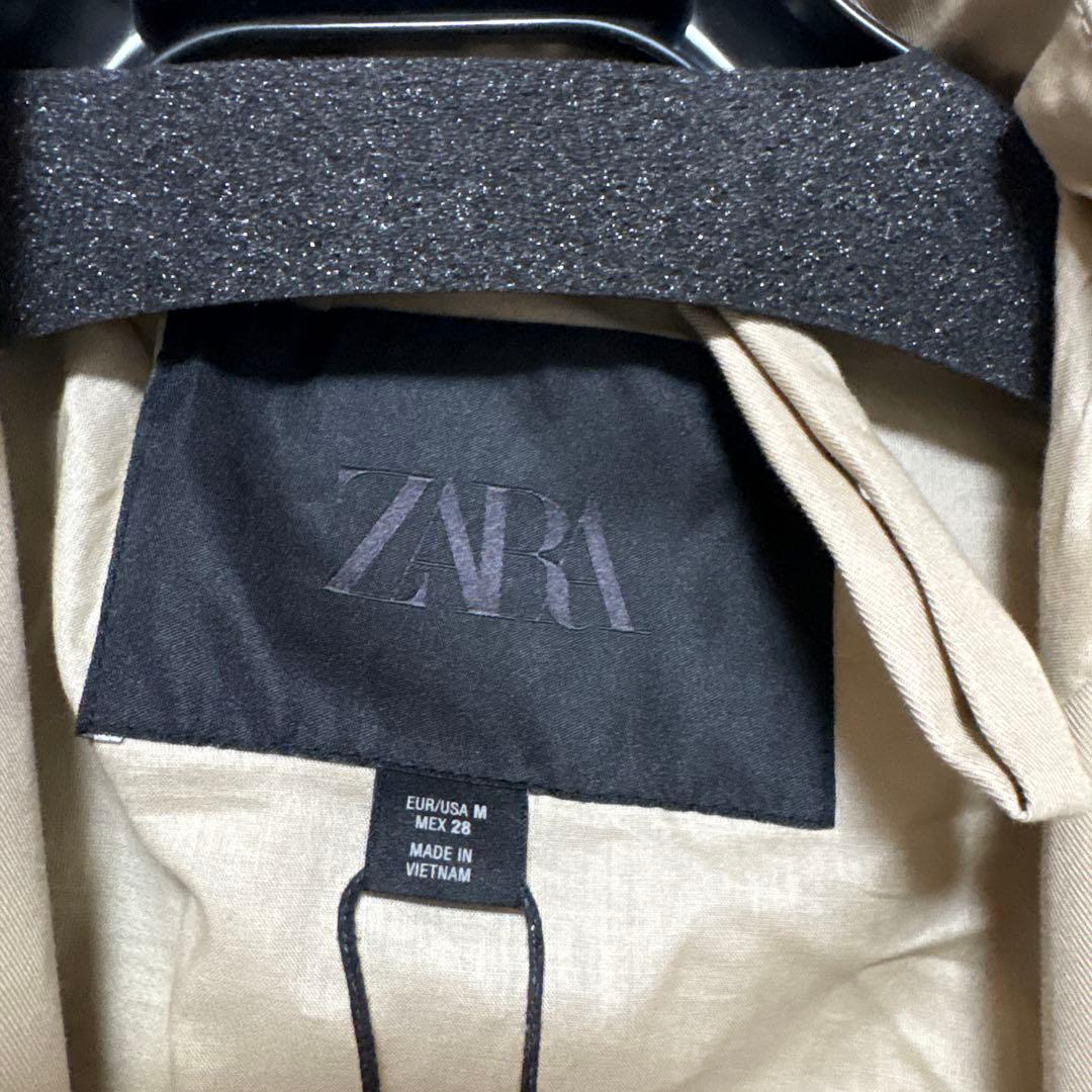 【ZARA】新品タグ付き ZW ショート撥水加工 トレンチコート