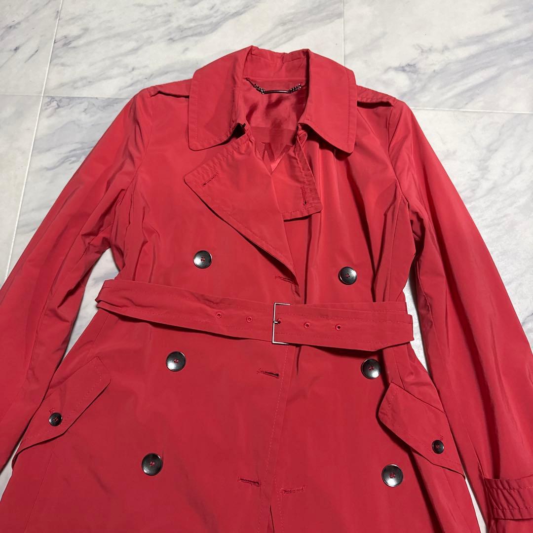 【極希少】Max Mara Studioレッド トレンチコート ダブルブレスト