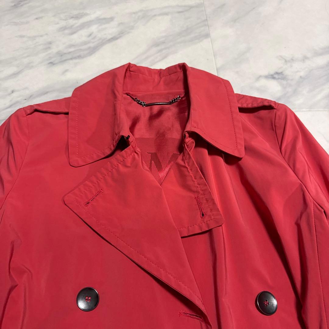 【極希少】Max Mara Studioレッド トレンチコート ダブルブレスト