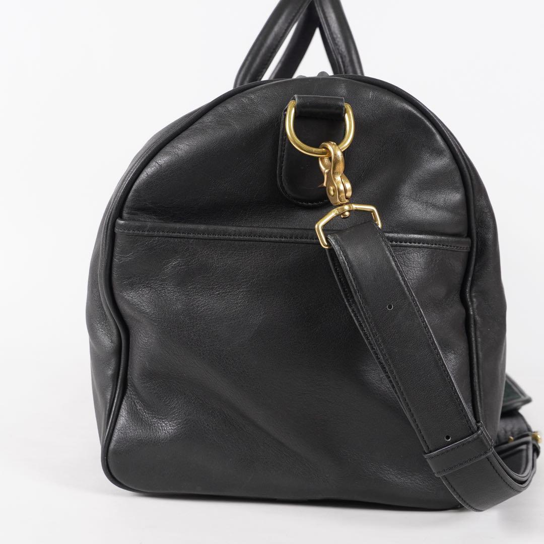 美品 COACH ボストンバッグ 2way 大容量 レザー BLACK