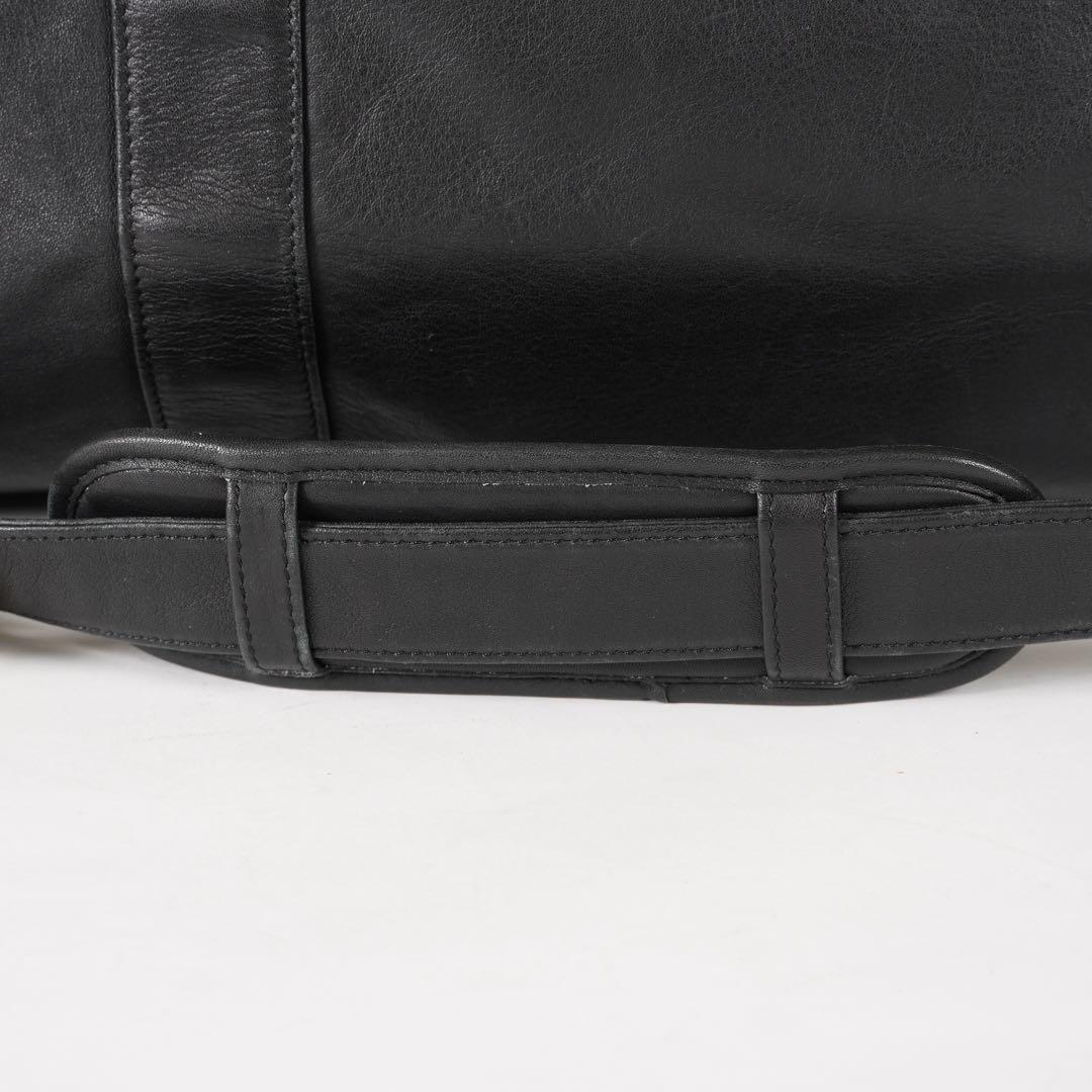 美品 COACH ボストンバッグ 2way 大容量 レザー BLACK
