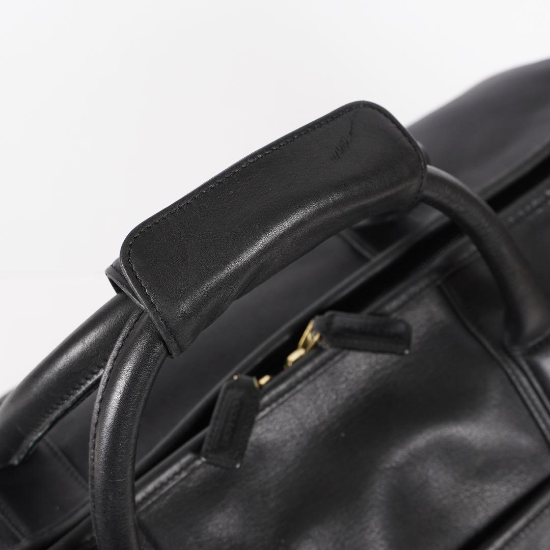 美品 COACH ボストンバッグ 2way 大容量 レザー BLACK