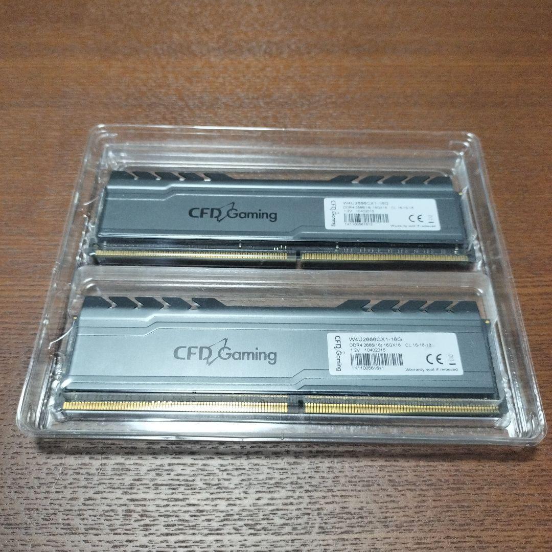 CFD Gaming DDR4 16GB メモリ 2666MHz2枚入り