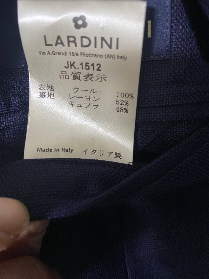 LARDINI ラルディーニ ネイビー ジャケット ゴールドメタル釦 50サイズ
