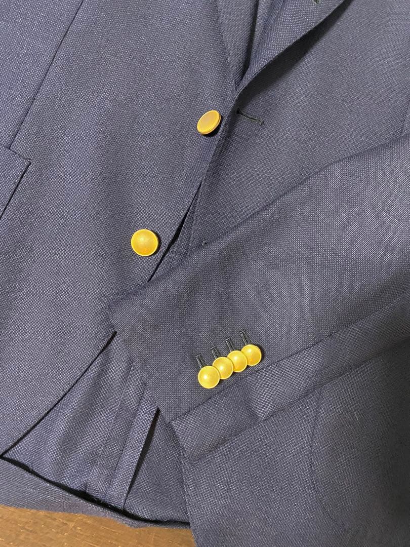 LARDINI ラルディーニ ネイビー ジャケット ゴールドメタル釦 50サイズ