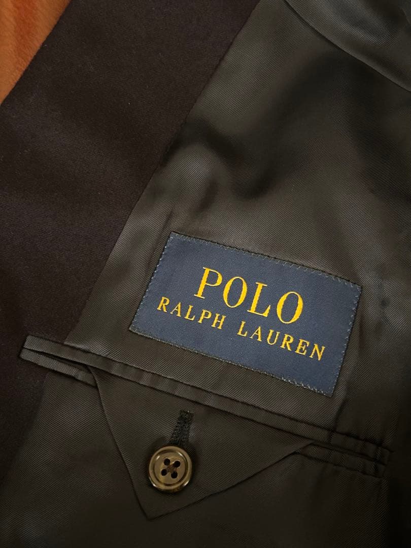 POLO RALPH RAUREN Navy blazer 36 紺ブレ ナス紺