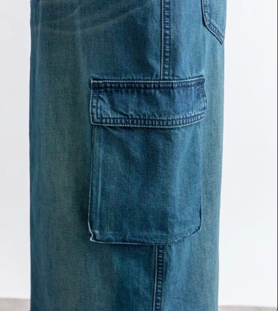 リヴドロワ　MONN.:.(モン)/Light DENIM SKIRT ブルー