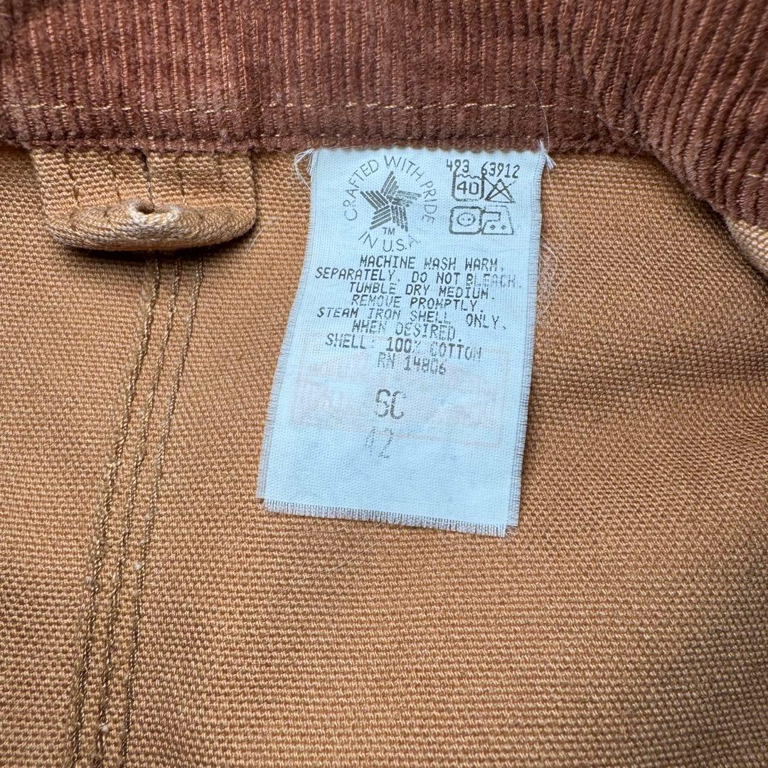 ☆Carhartt 90s USA製 星タグ 42 XL ダック地 チョアコート