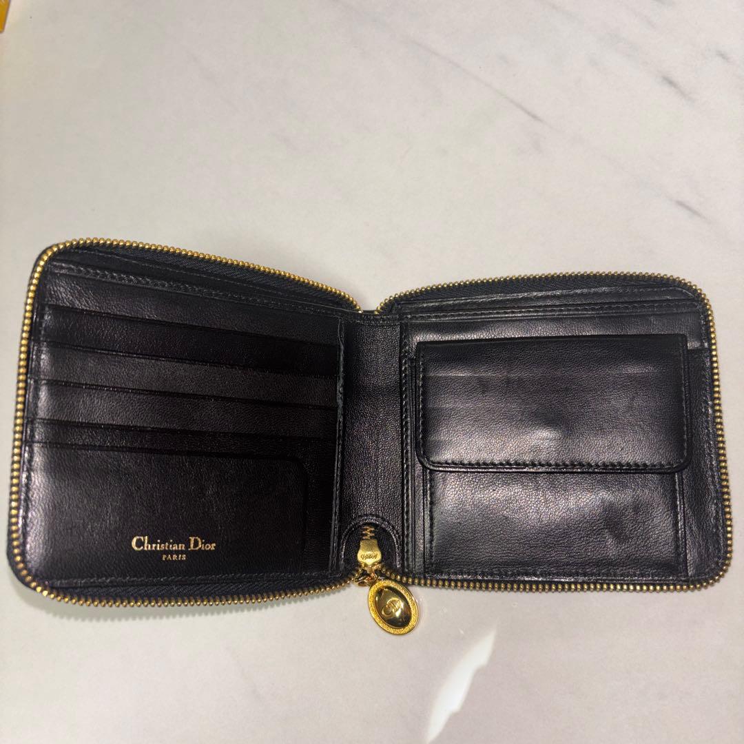 Christian Dior 二つ折り財布 黒