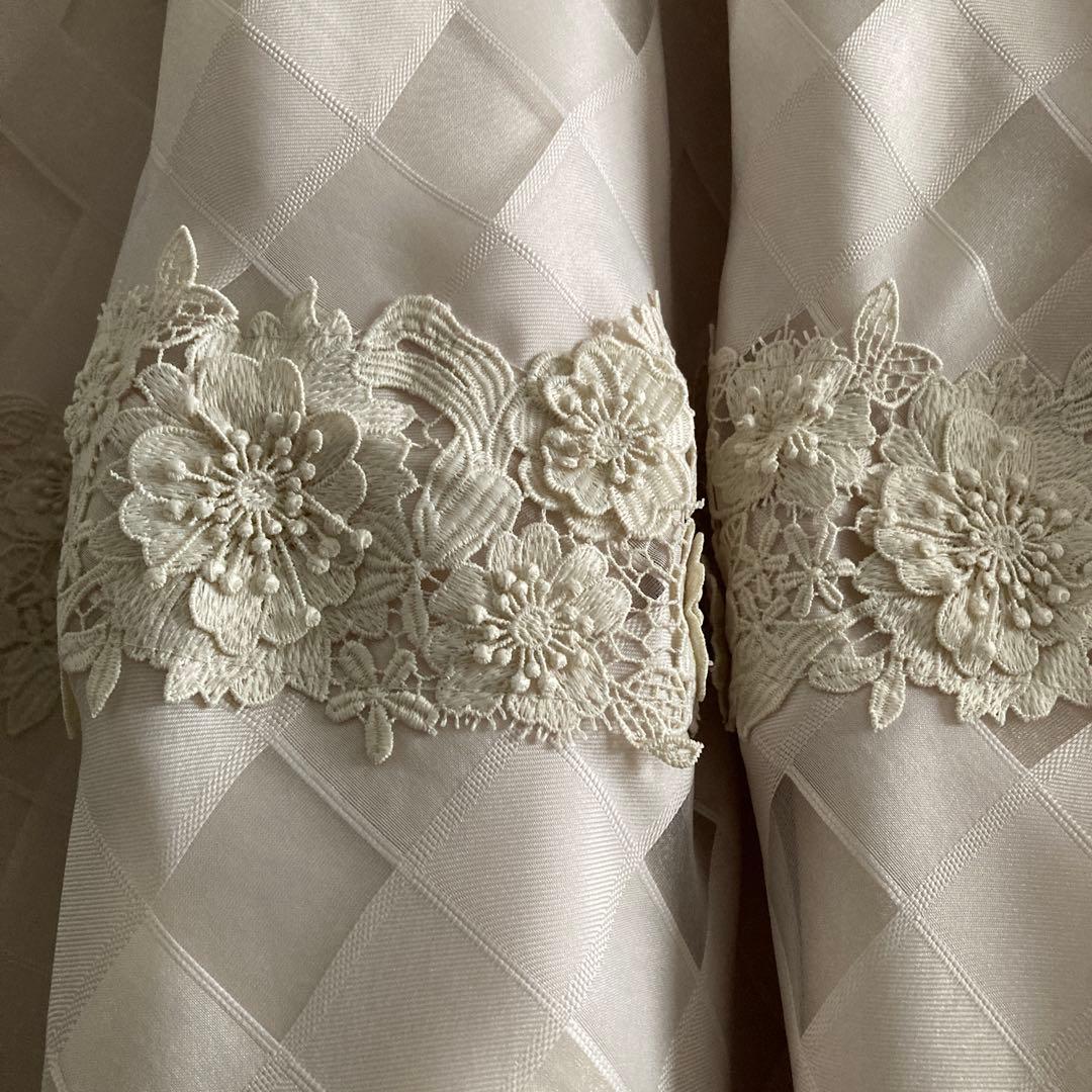 ストロベリフィールズ❤️未使用美品❤️レースONシアーリボンチェックスカート
