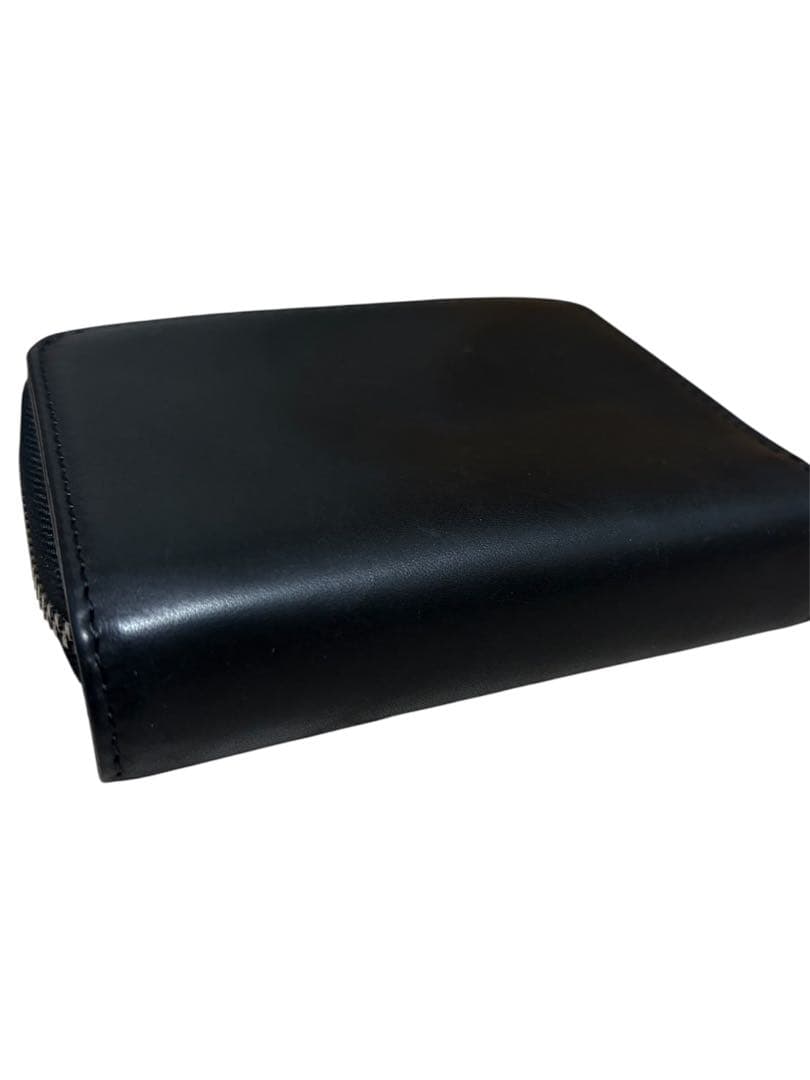 超希少　新品　perché（ペルケ）二つ折り財布　牛革　グラック