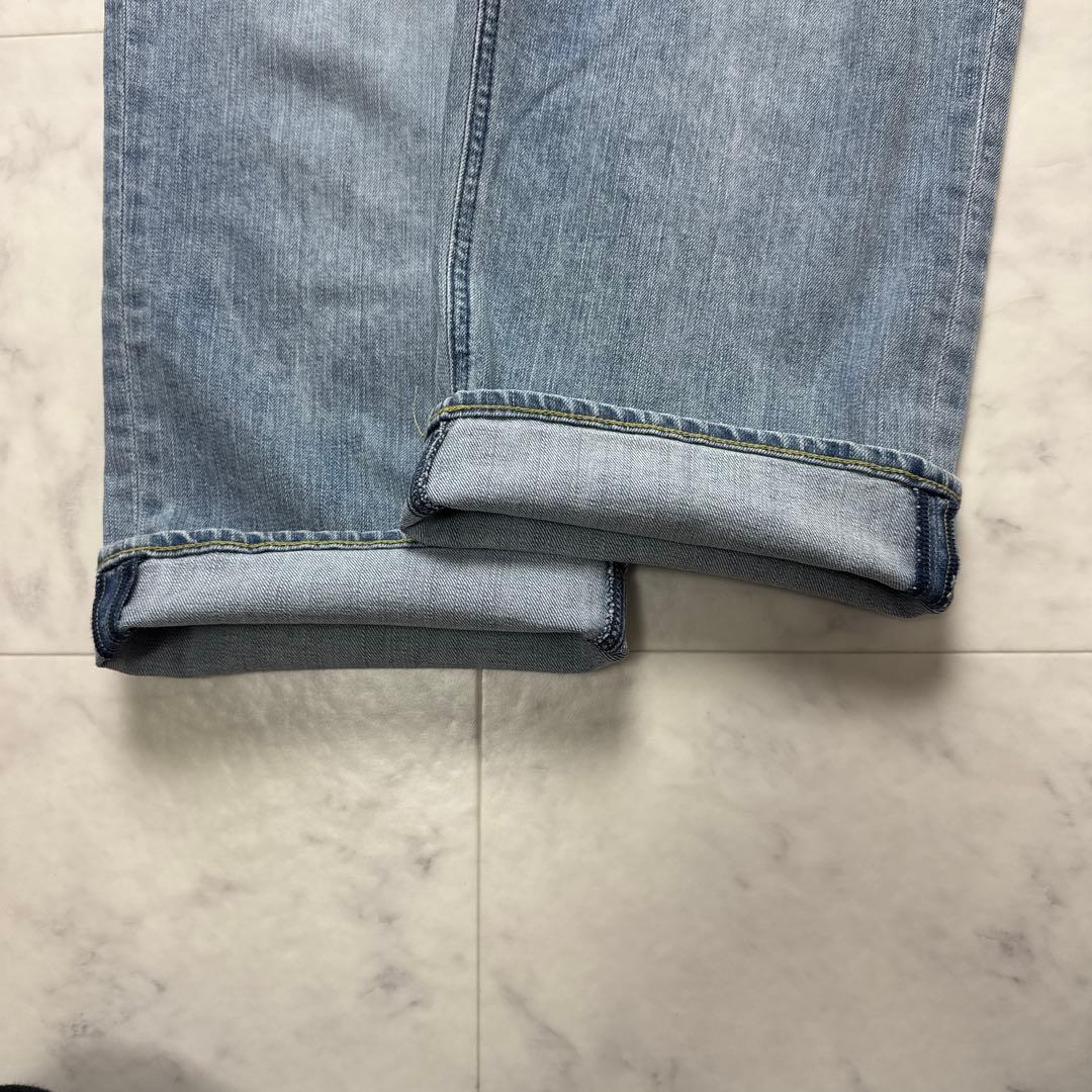 【極美品】 YANUK ルーズストレート JOAN ブルーデニム 24
