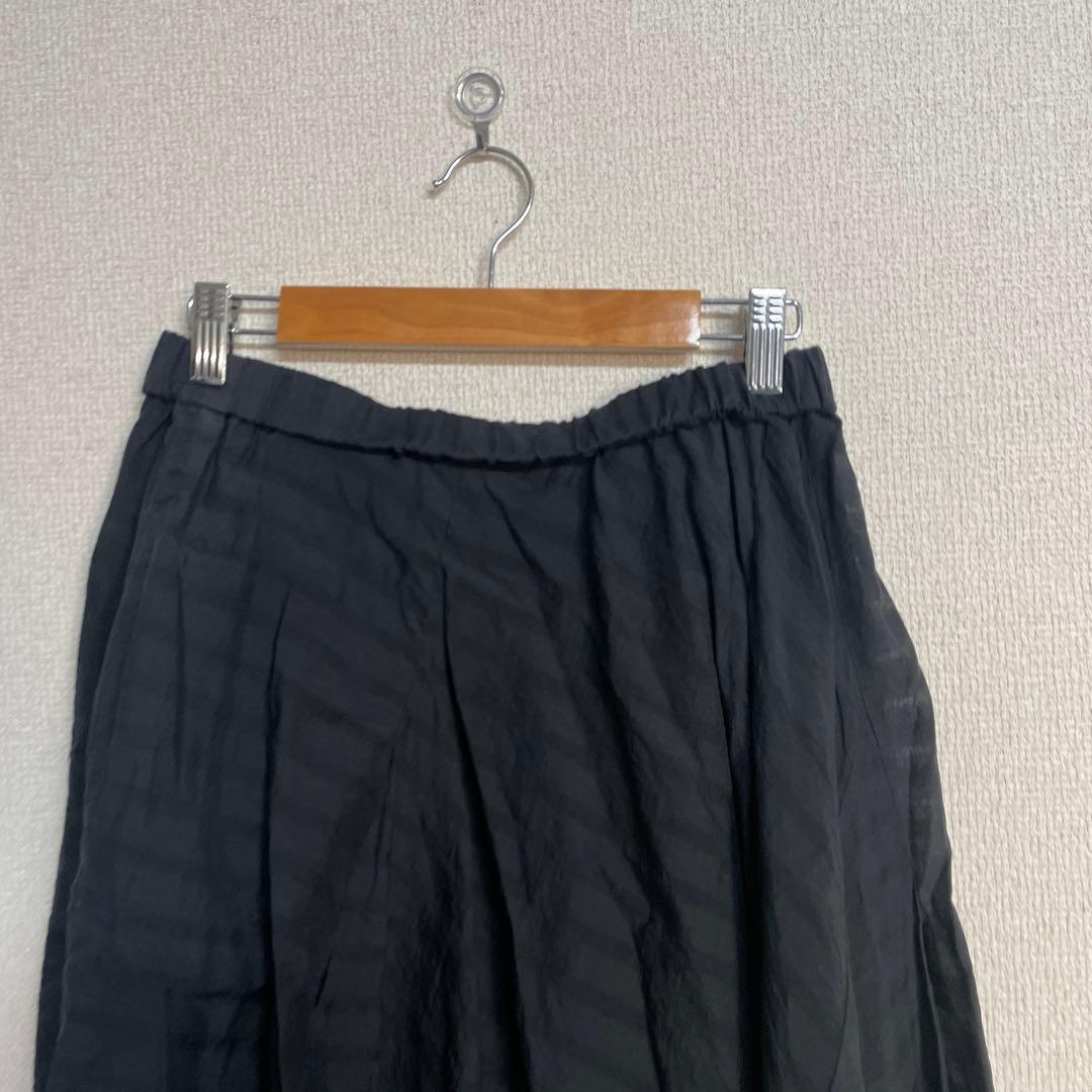 174　慈雨　40　ロングスカート　ブラック