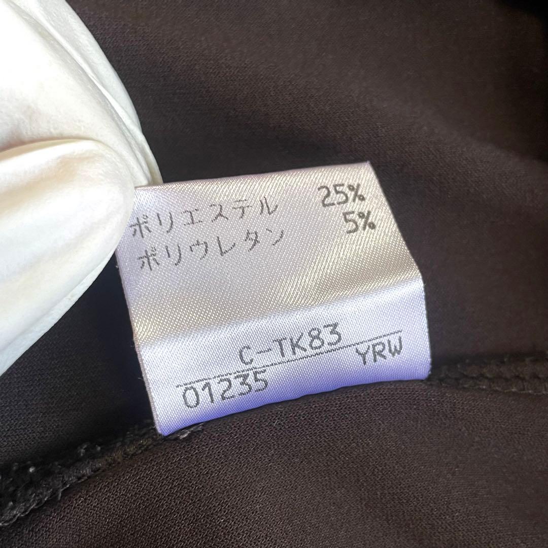 美品 BURBERRY BLUE LABEL スキッパー ベロア 長袖ポロシャツ