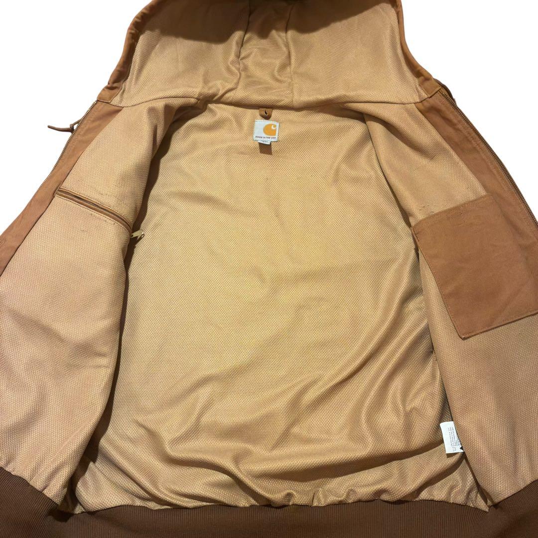 【美品】Carhartt アクティブジャケット ブラウン　USA製　00s