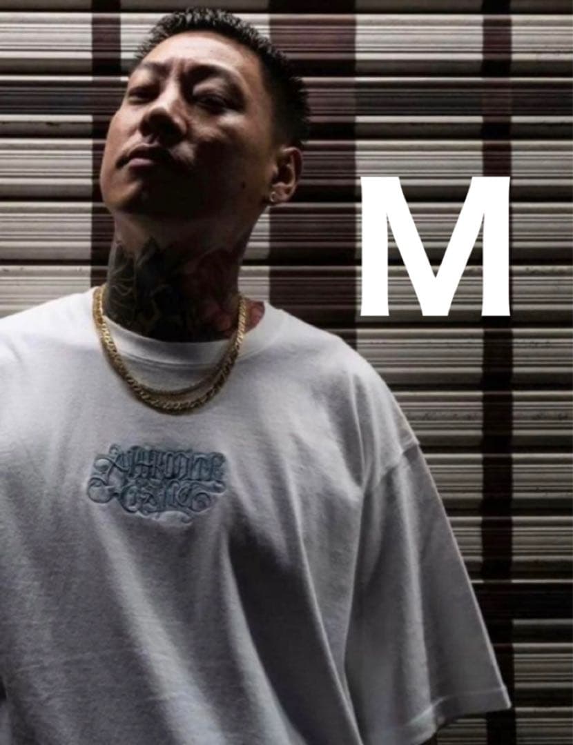 舐達麻 CLASSIC LOGO EMBROIDERY Tシャツ 白M ガッキン